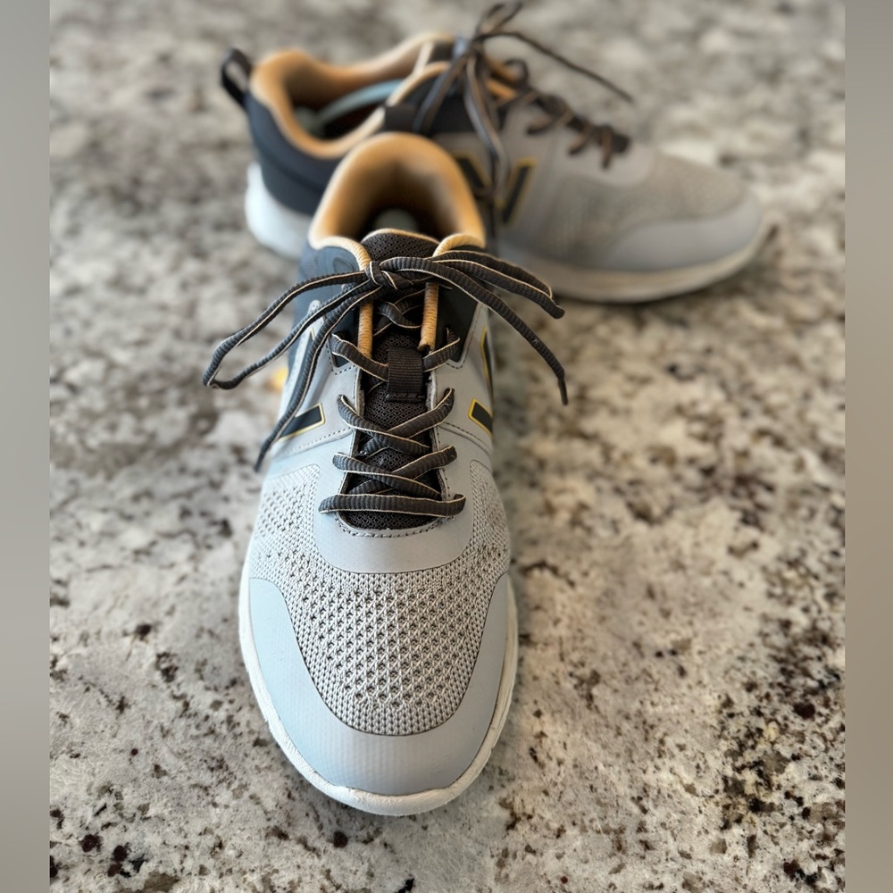 Vionic Women's Gray and Black Sneakers with Tan Accents
